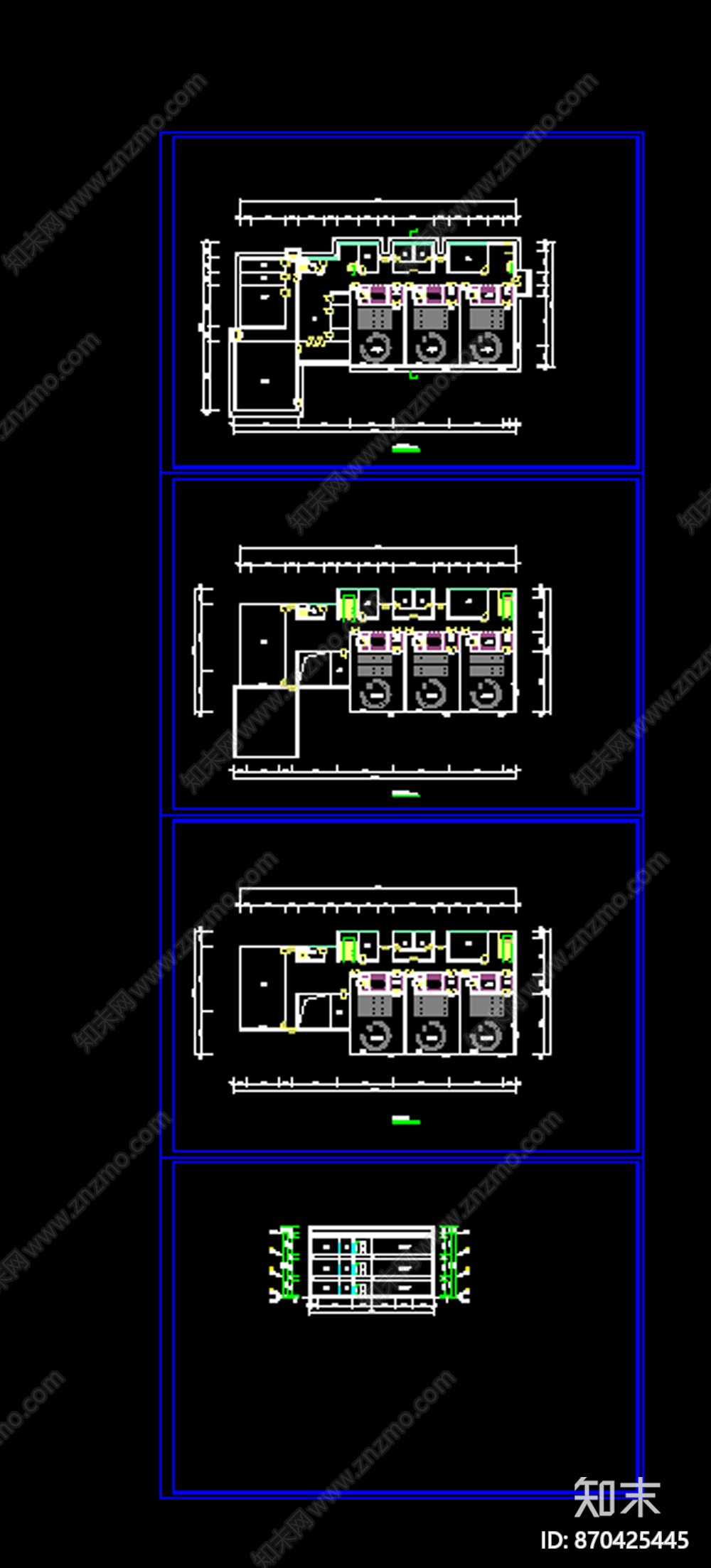 3层9班幼儿园建筑设计两个方案SU模型cad施工图下载【ID:870425445】