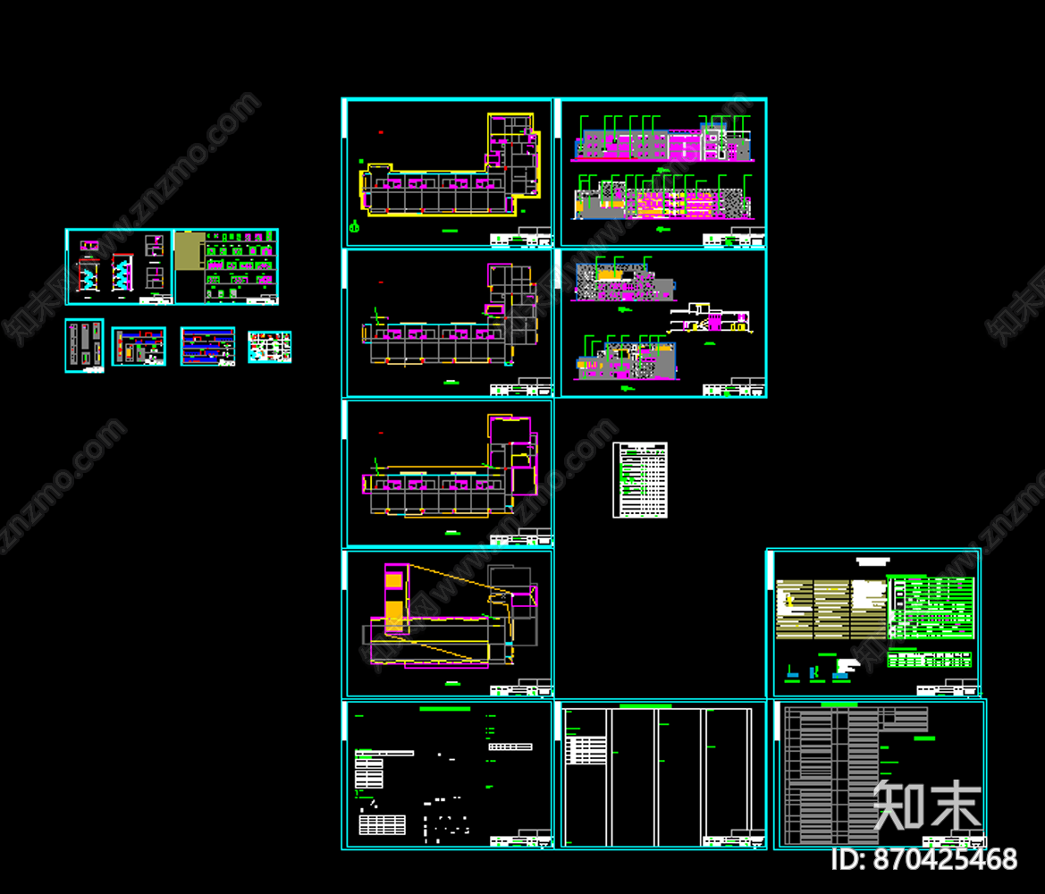 3层12班3281平米施工图下载【ID:870425468】