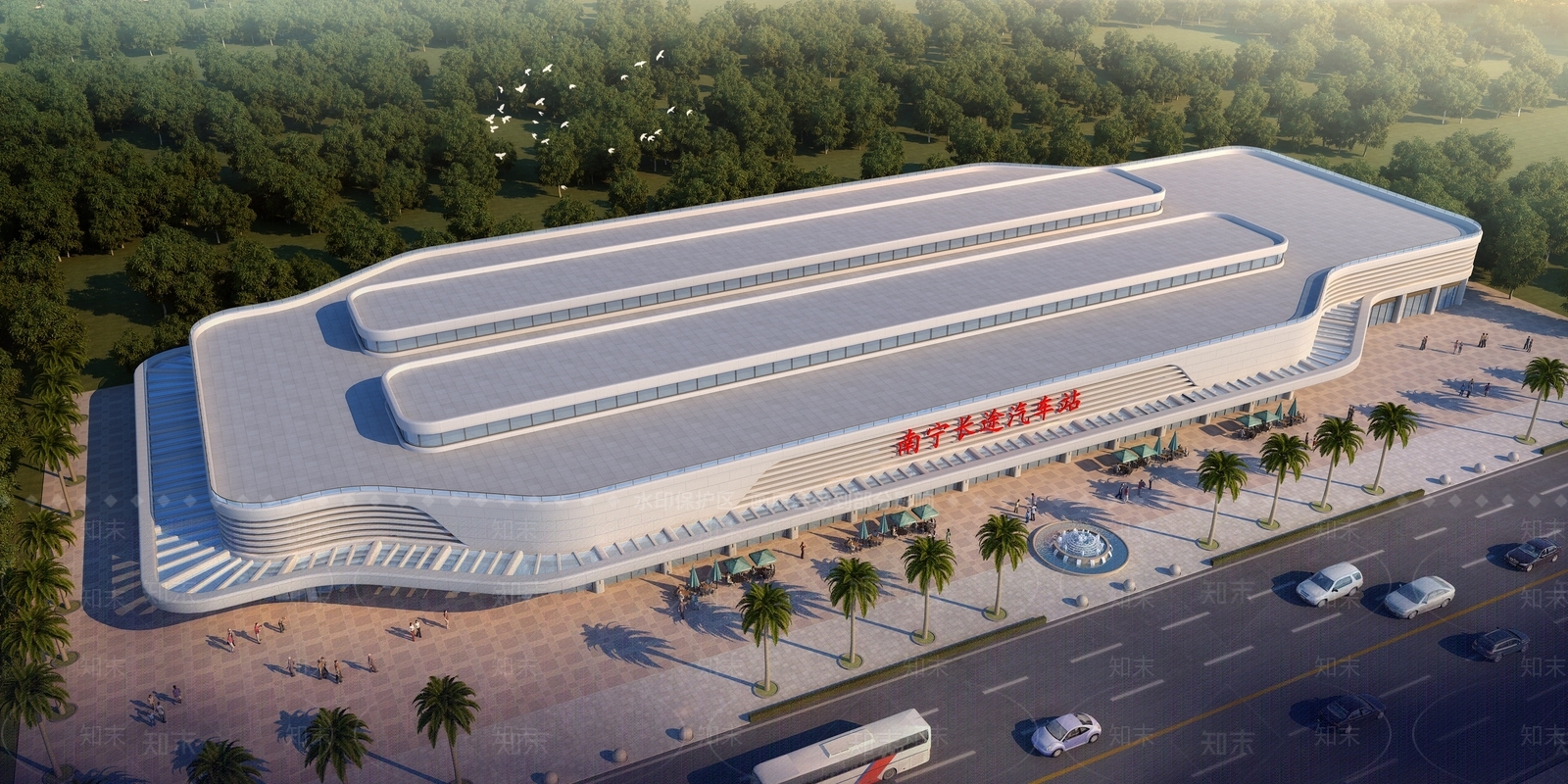 现代汽车站3D模型下载【ID:970427944】