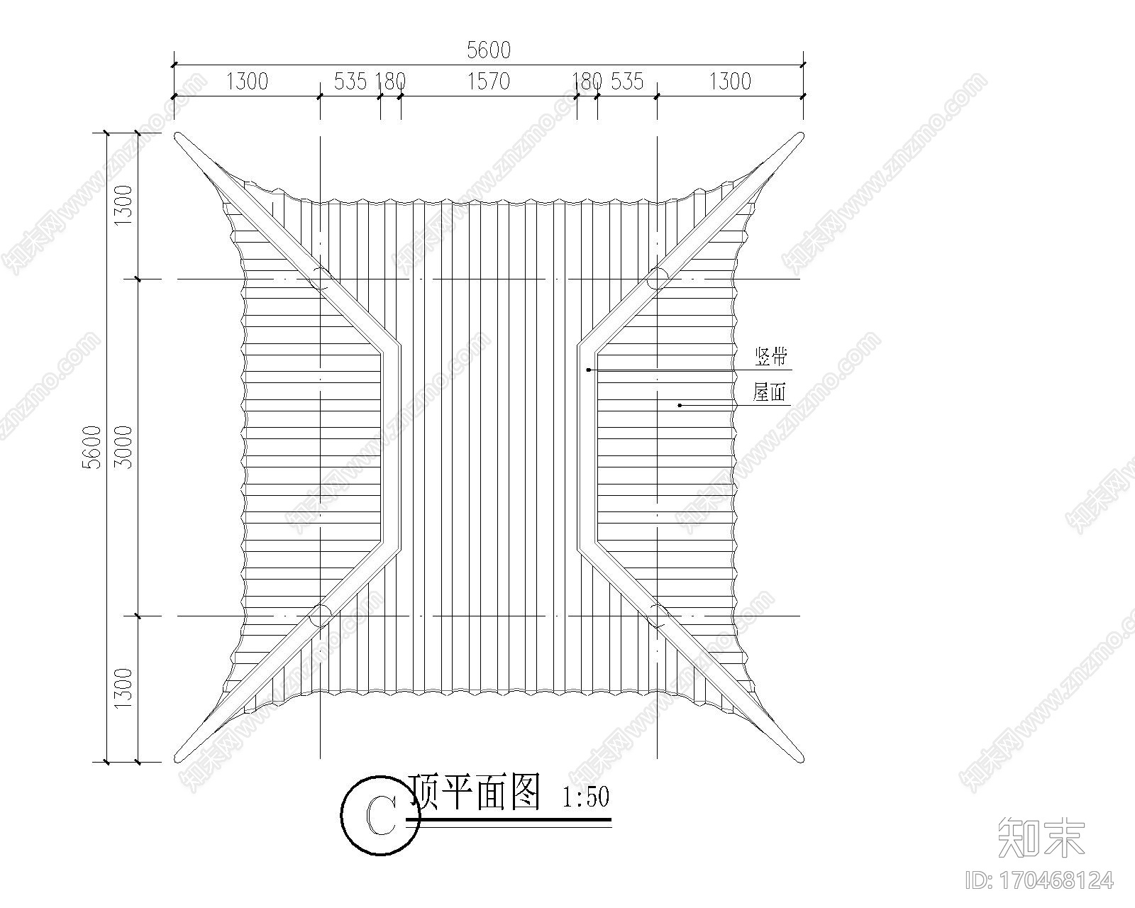 苏式古建筑仿古木结构木建筑天正T20版本全套图纸歇山四角亭发嫩戗施工图下载【ID:170468124】