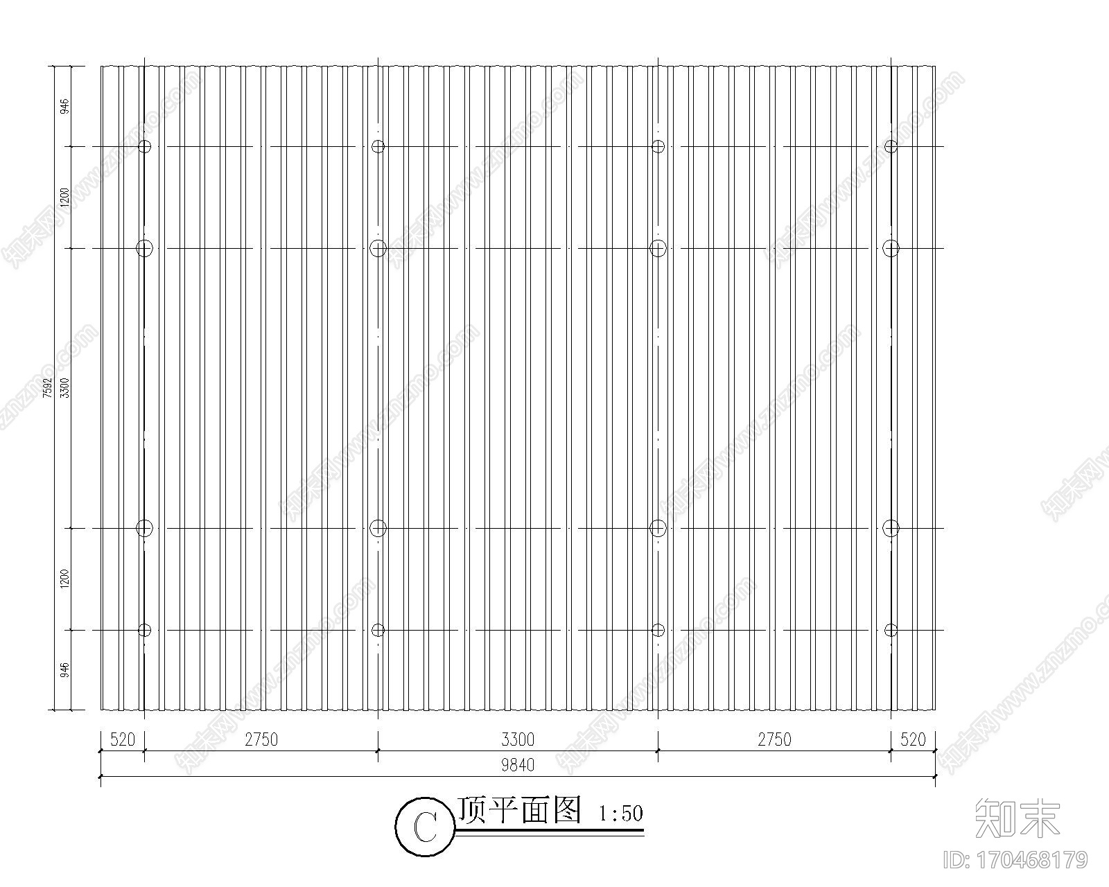 苏式古建筑仿古木结构木建筑天正T20版本全套图纸硬山三跨休闲廊架cad施工图下载【ID:170468179】