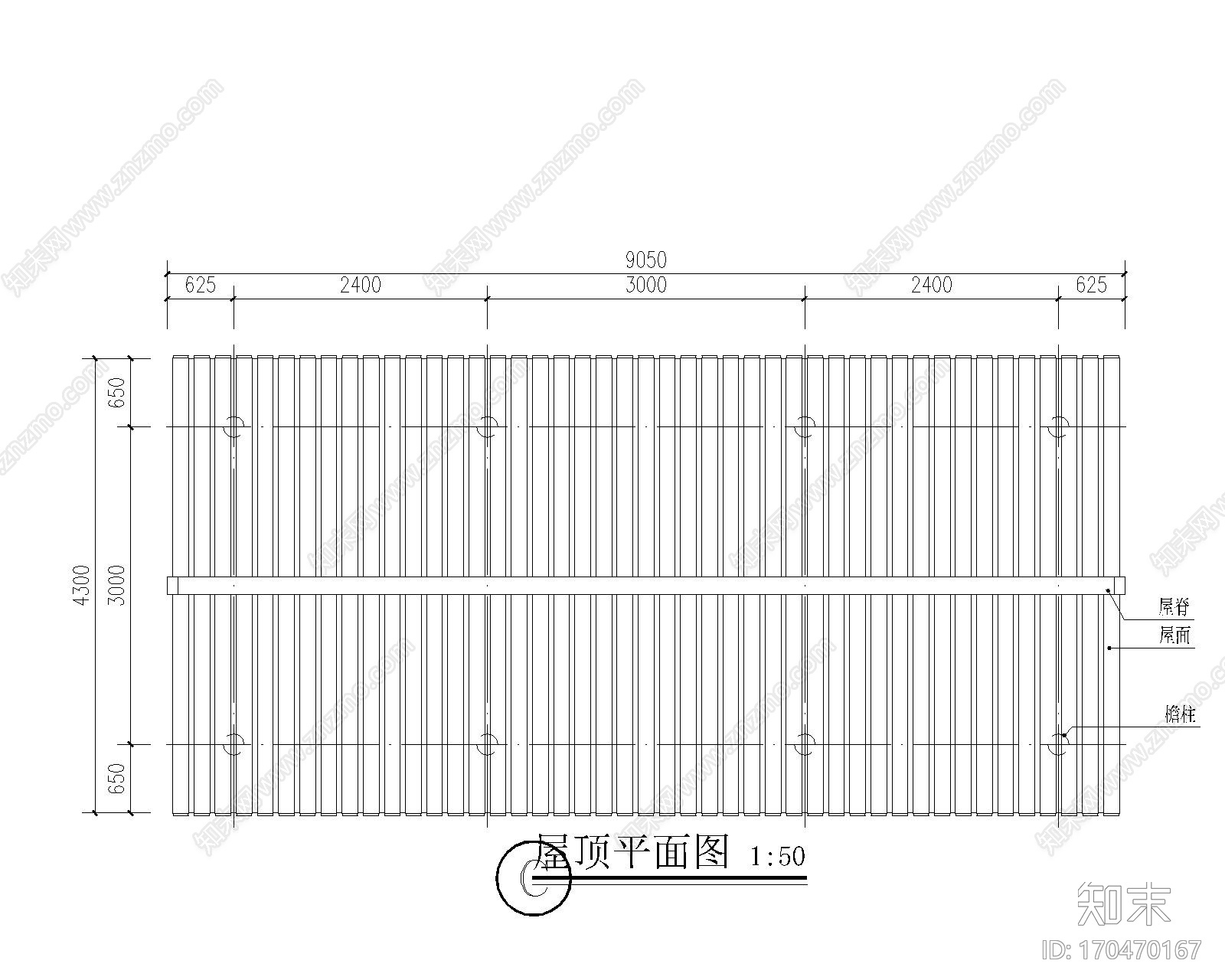 苏式古建筑仿古木结构木建筑天正T20版本全套图纸悬山游廊三开间施工图下载【ID:170470167】