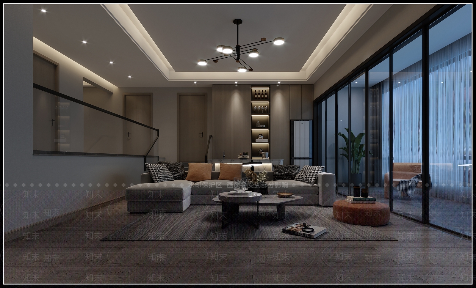 现代影音室3D模型下载【ID:870473943】
