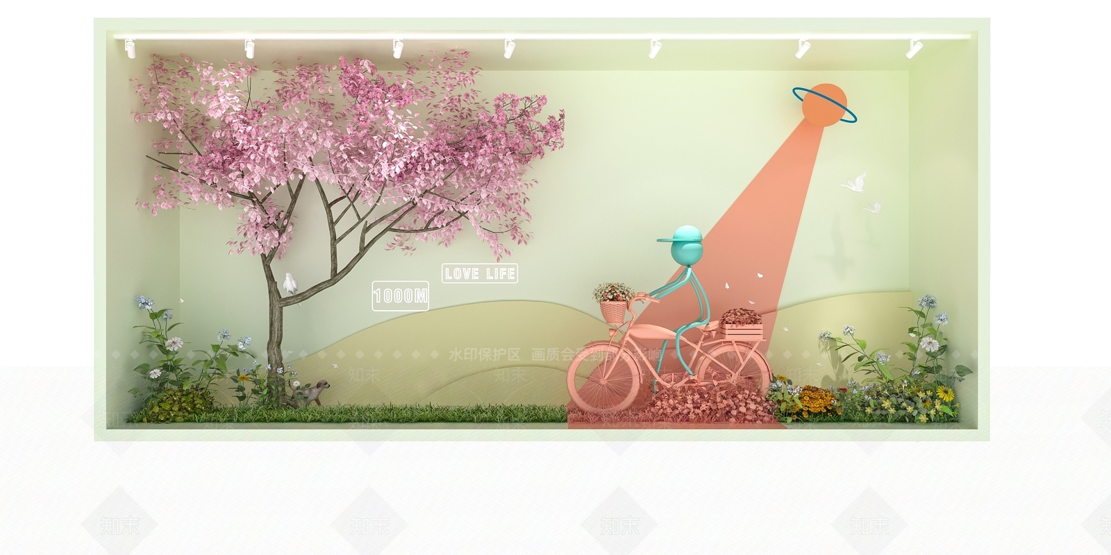 现代商业橱窗3D模型下载【ID:470500278】