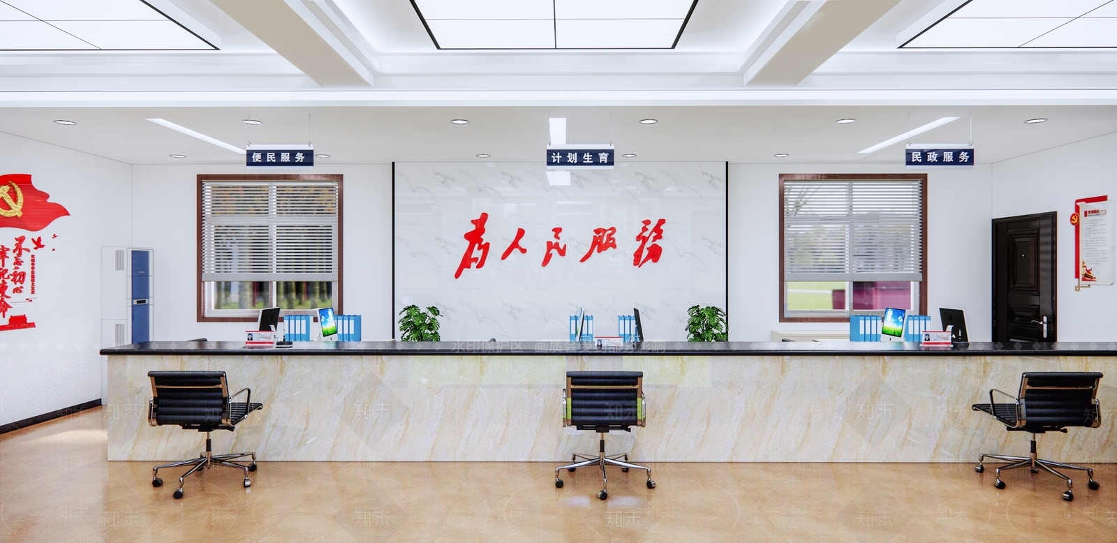 现代风格政府机构SU模型下载【ID:570604235】