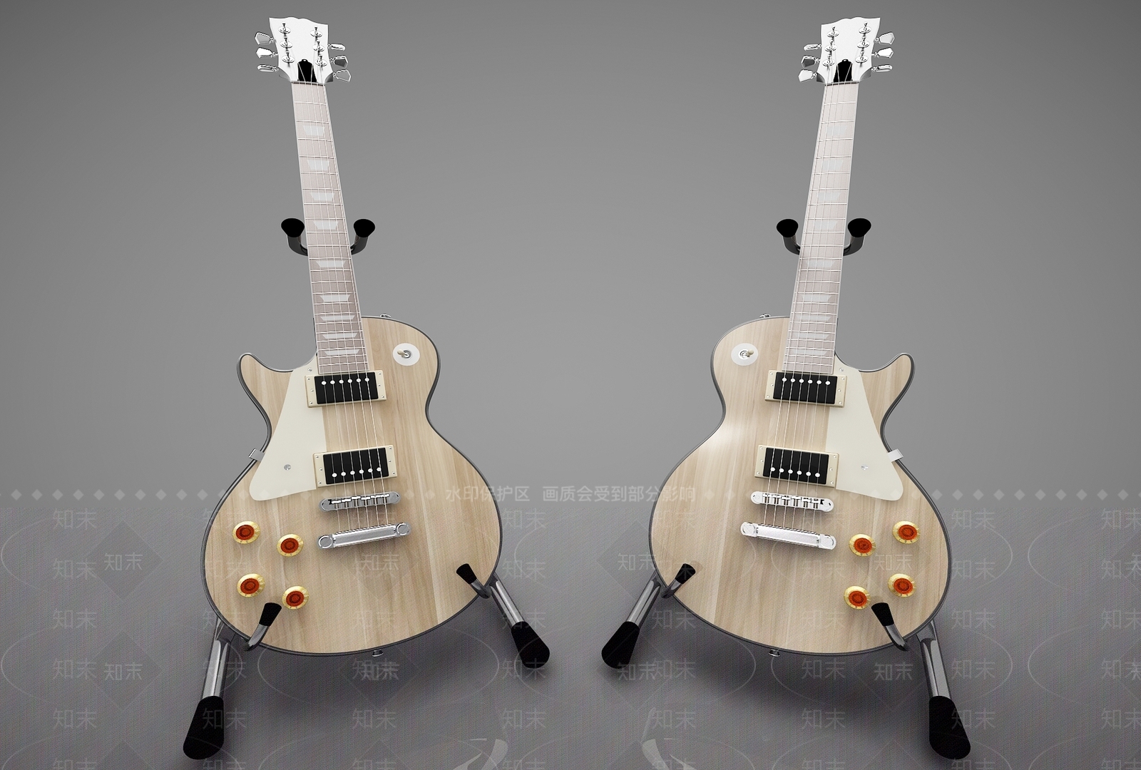 现代电吉他3D模型下载【ID:170621093】