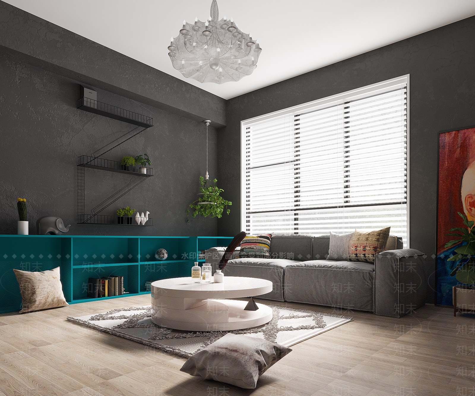 现代单身公寓3D模型下载【ID:970624749】