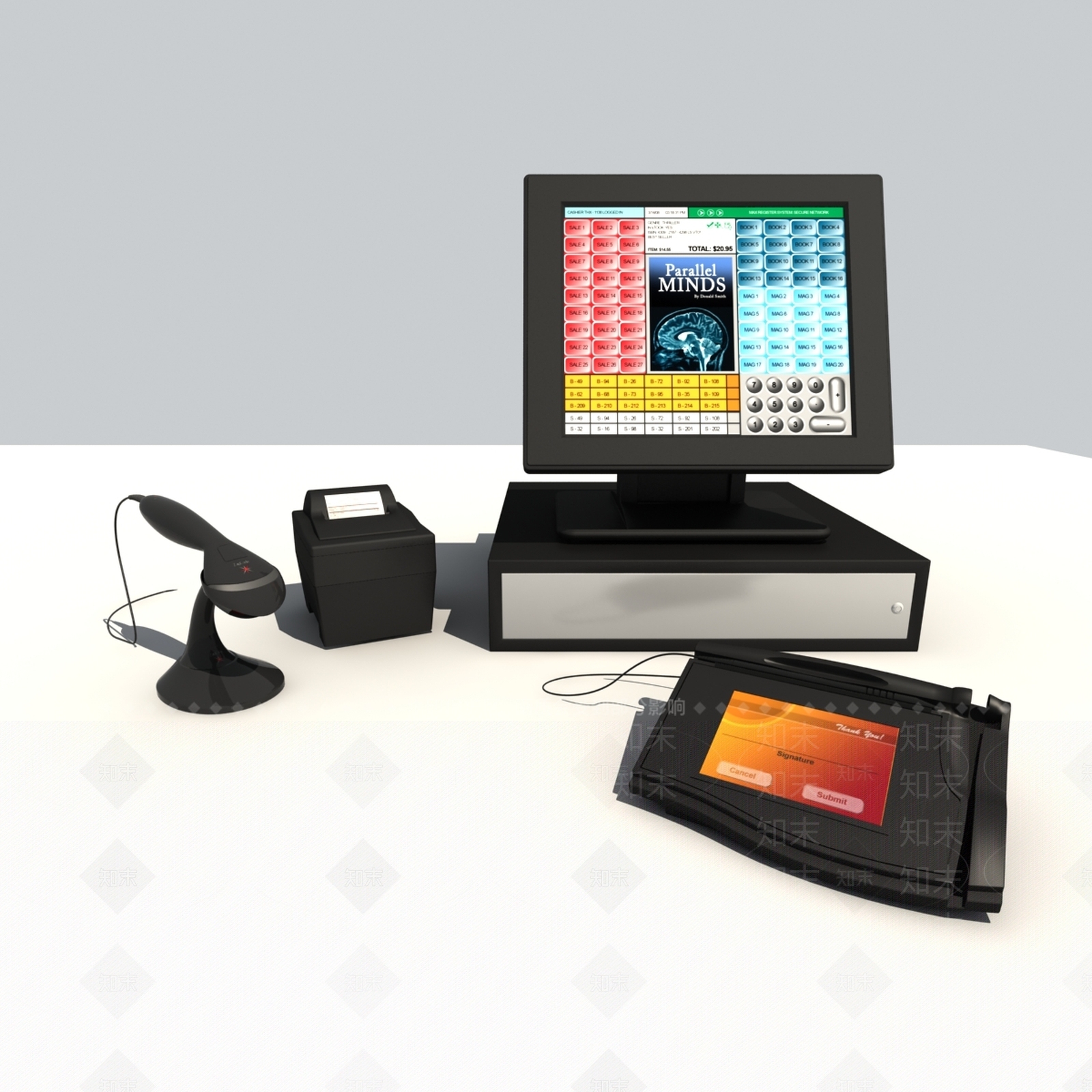 现代图书扫描仪3D模型下载【ID:270641395】