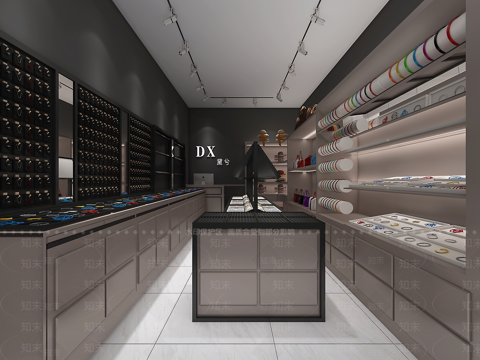 现代饰品店3D模型下载【ID:370674497】