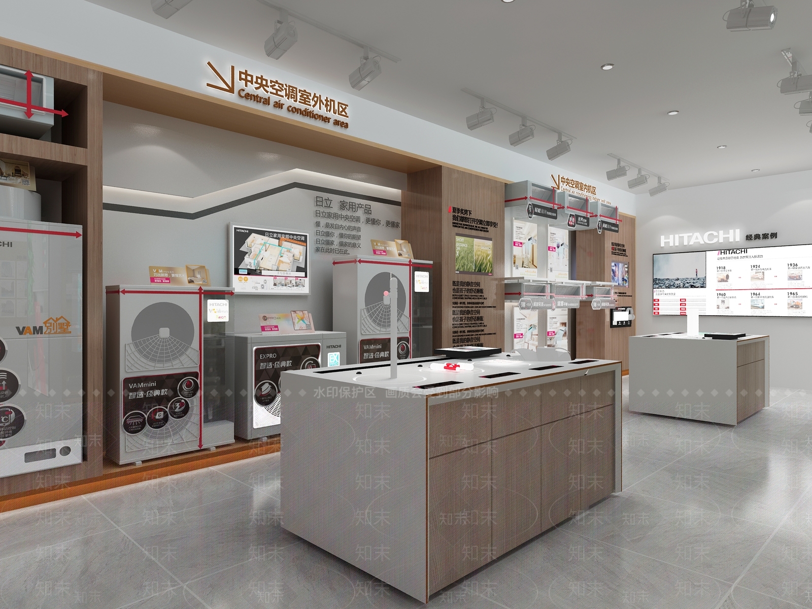 现代家居电器专卖店3D模型下载【ID:370692049】