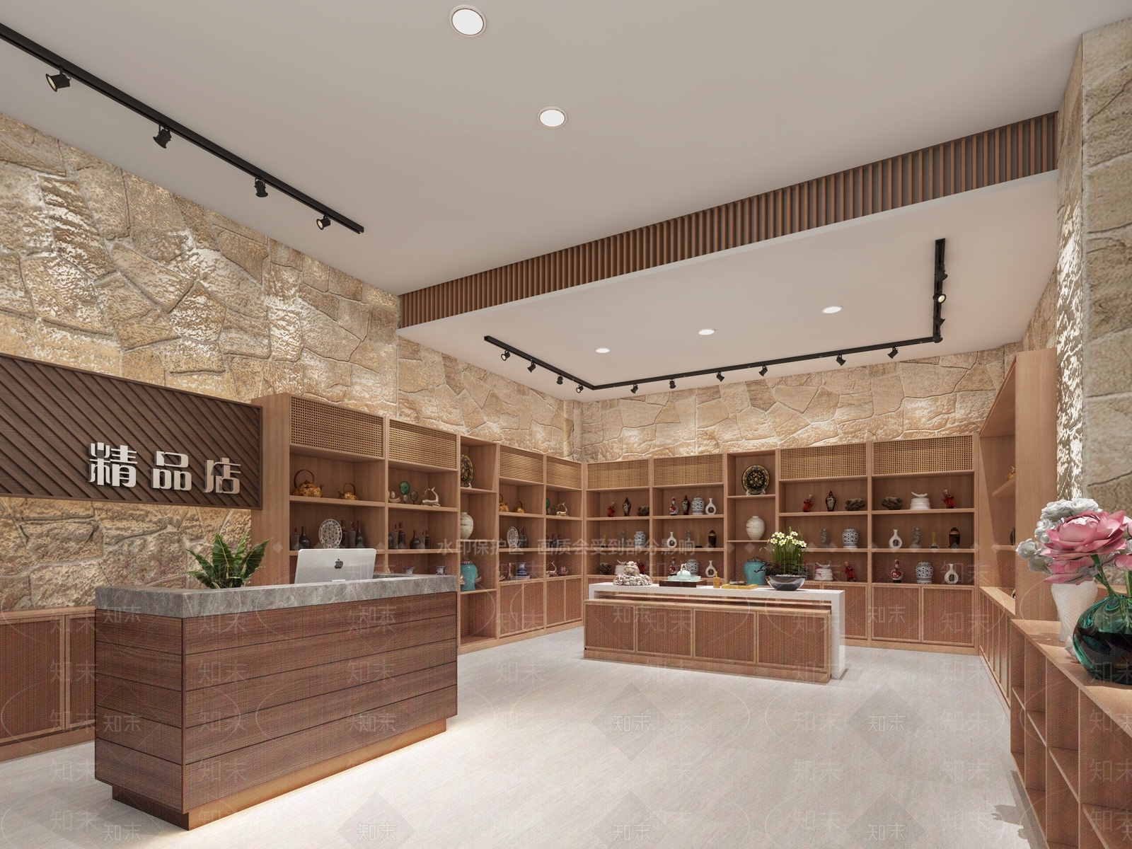 新中式礼品店3D模型下载【ID:670704958】