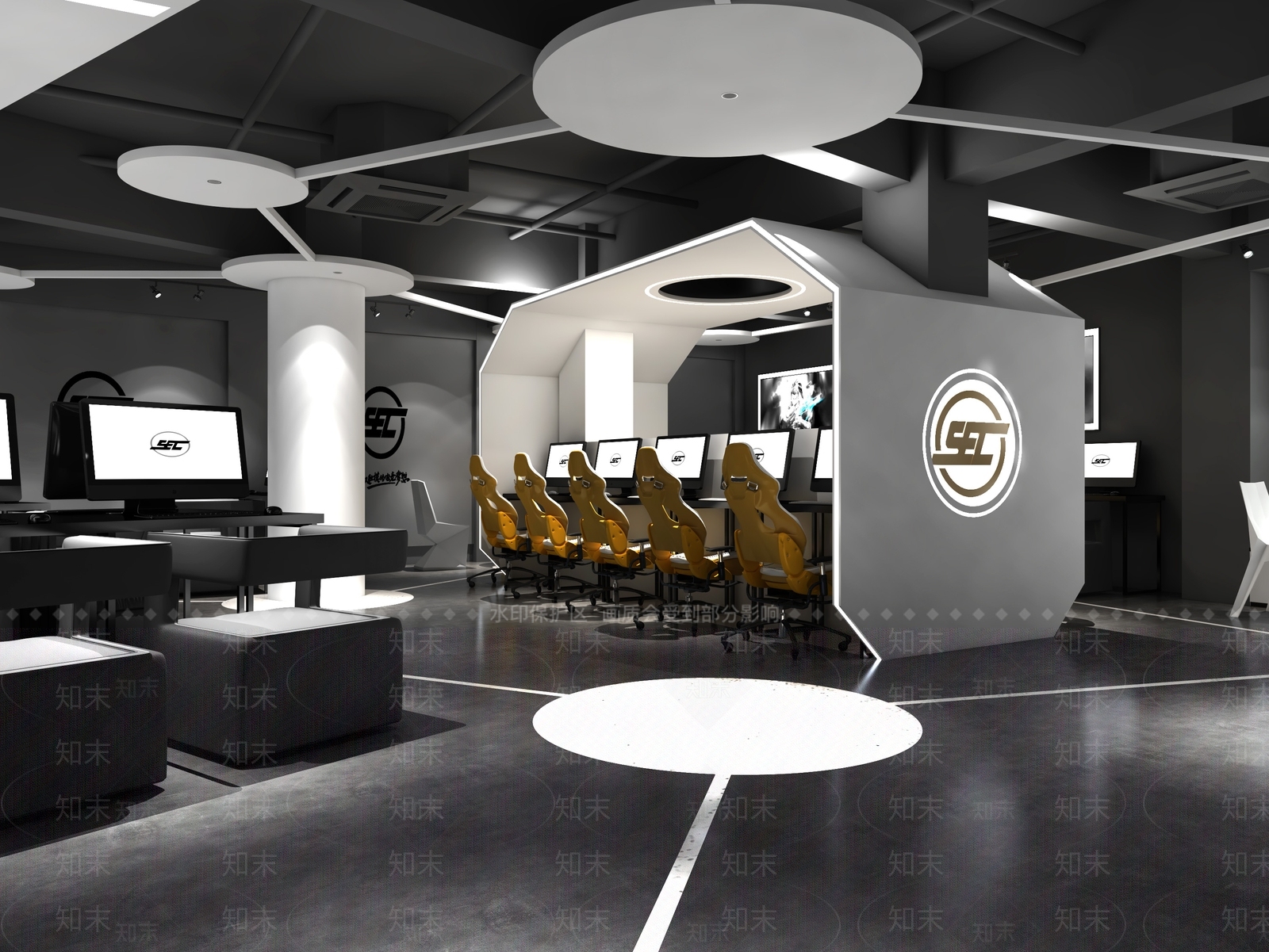 现代网咖3D模型下载【ID:970733240】