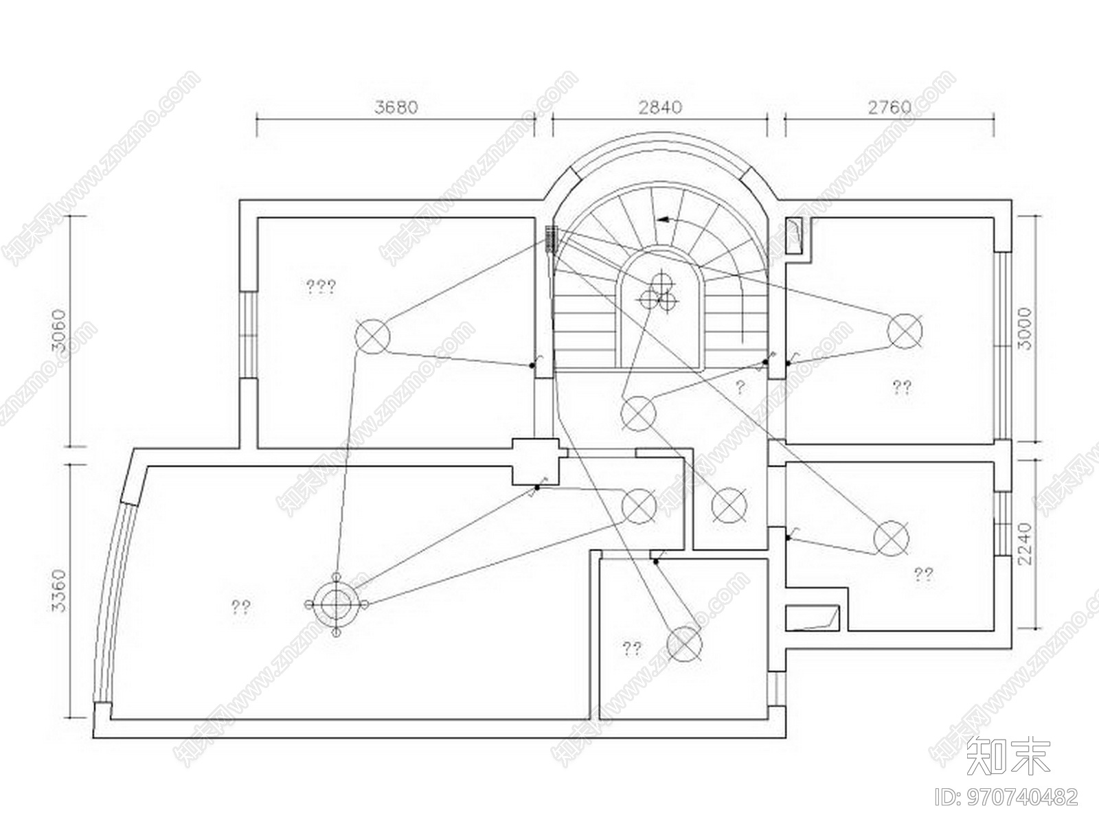 Benoy贝诺-214套别墅室内装饰户型布局CAD设计图cad施工图下载【ID:970740482】