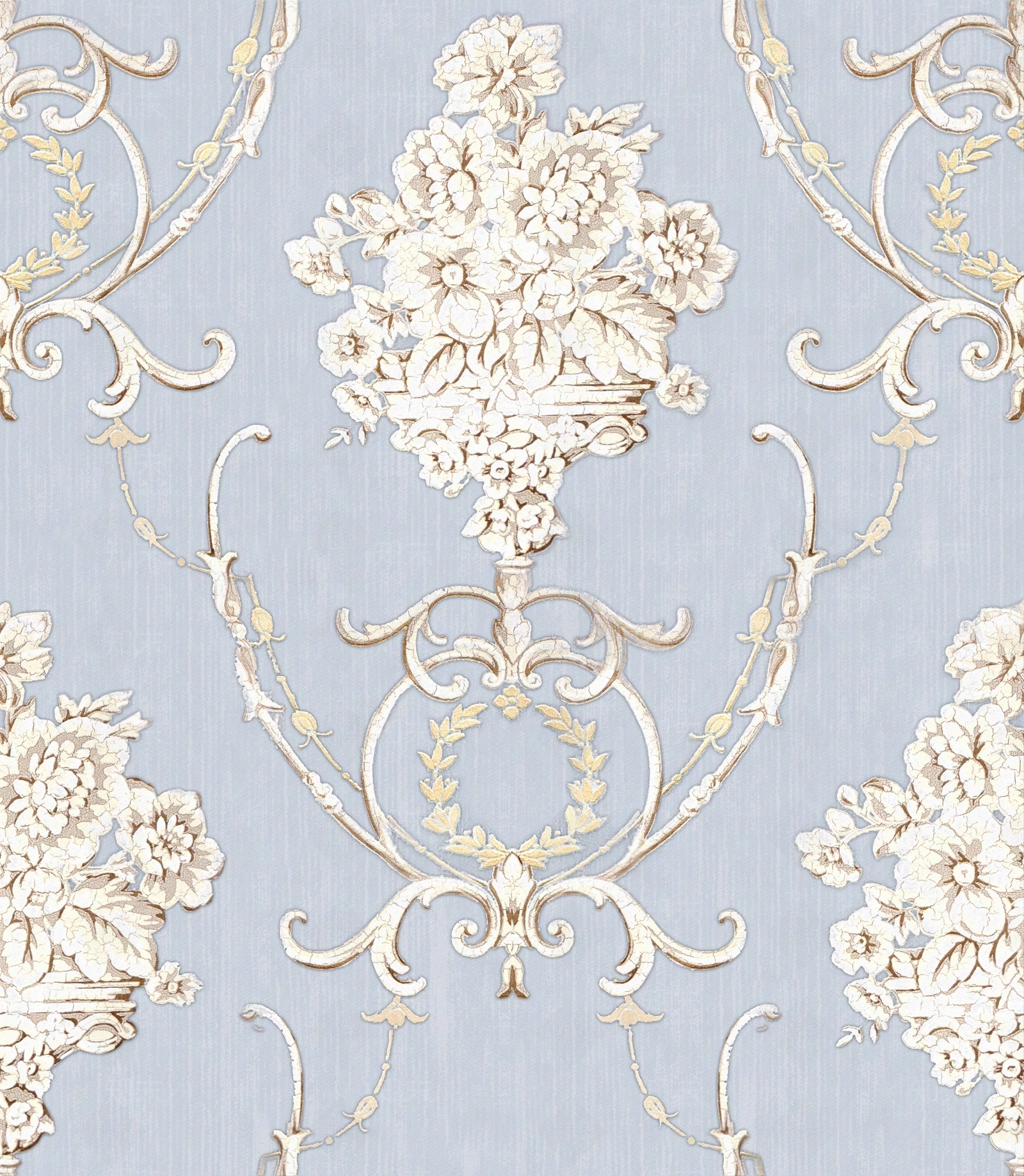 美式花纹壁布贴图下载【ID:370775388】