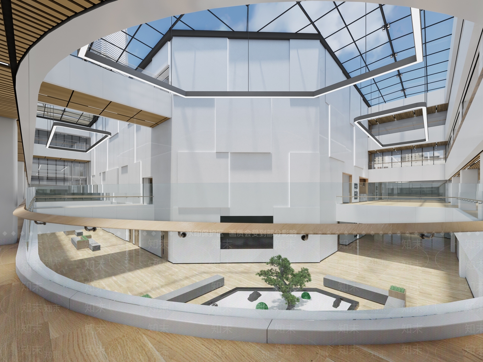 现代共享大厅3D模型下载【ID:370792424】
