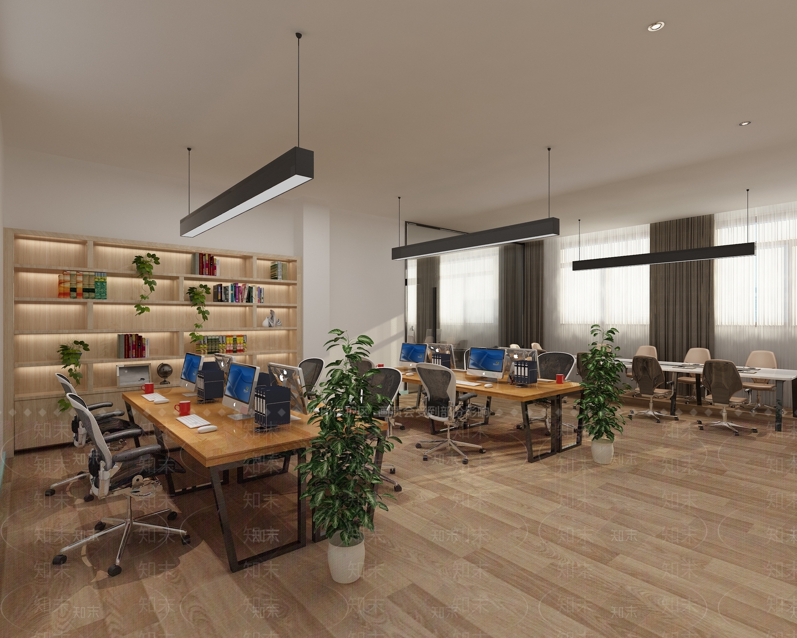 北欧办公室3D模型下载【ID:770801611】