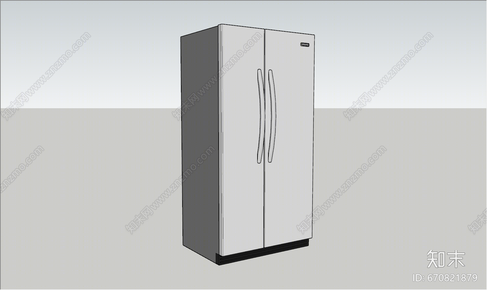 现代风格冰箱SU模型下载【ID:670821879】