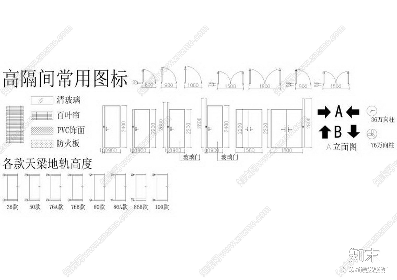 Benoy贝诺-品牌工装办公空间办公桌平面图块施工图下载【ID:870822381】