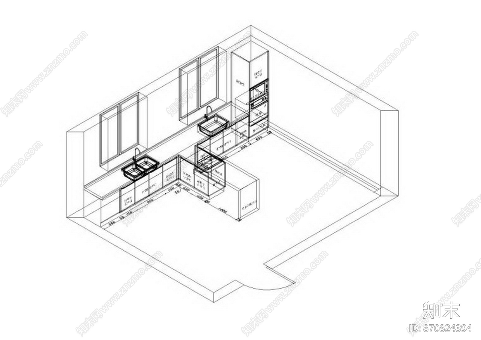 JAYA贾雅-室内三维图橱柜图库施工图下载【ID:870824394】