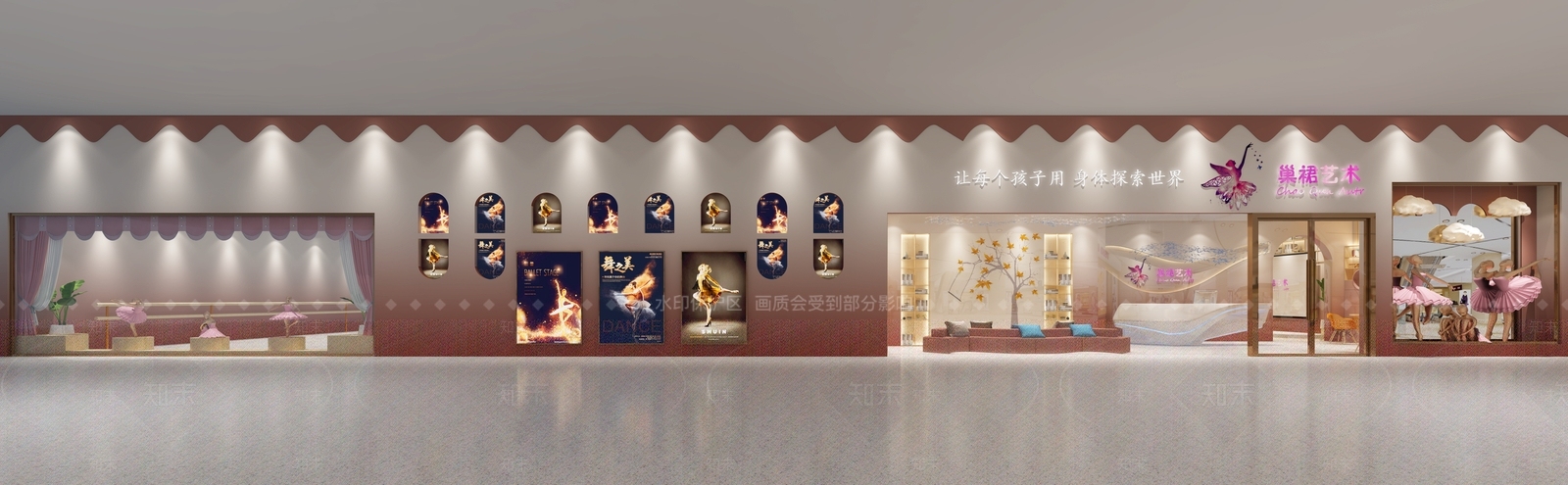 现代商场过道3D模型下载【ID:270827605】