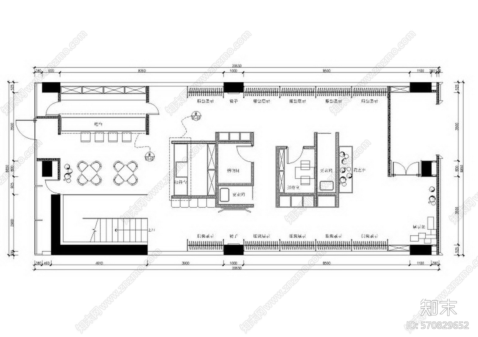 JAYA贾雅-高端极简现代美容院SPA会所cad施工图下载【ID:570829652】