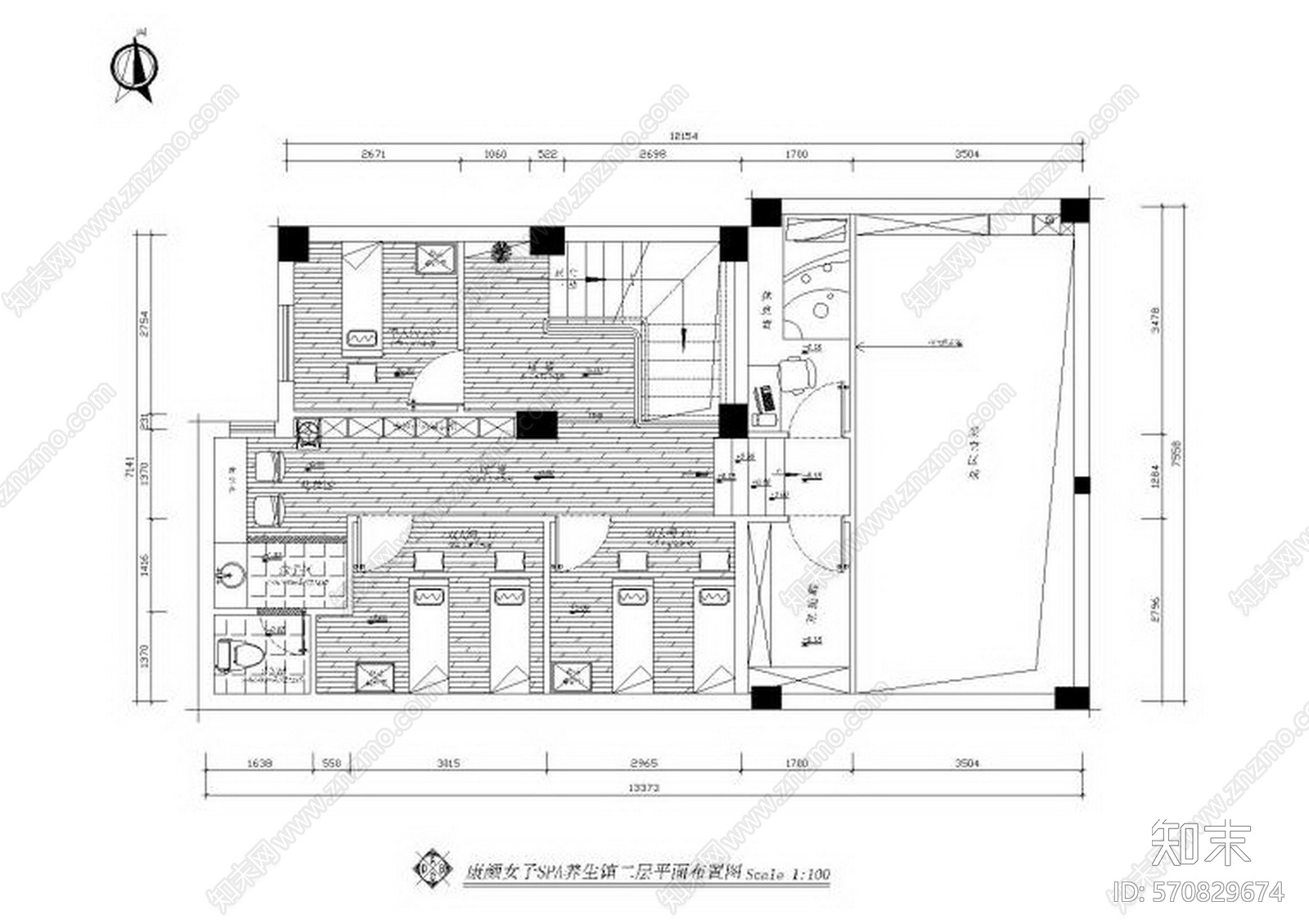 AFSO傅厚民-福州康颜女子养生馆室内cad施工图下载【ID:570829674】