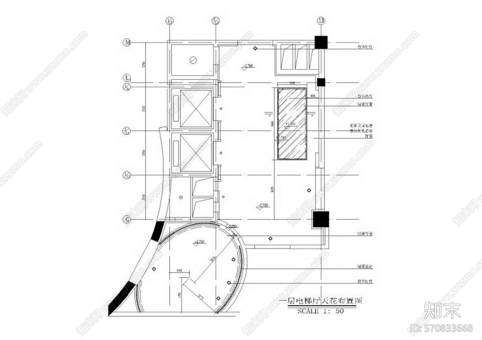 HBA-沈阳希尔斯池典桑拿浴会所cad施工图下载【ID:570833668】