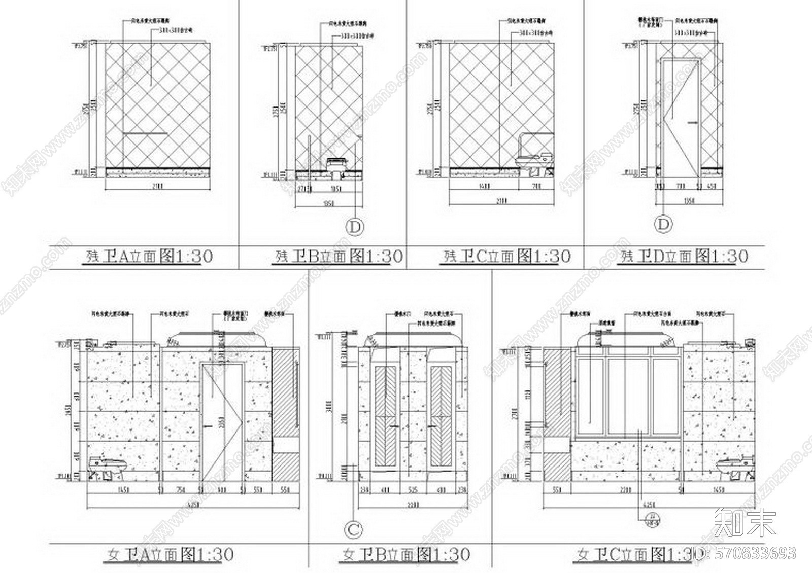 AFSO傅厚民-朗庭上郡会所空间室内装饰设计cad施工图下载【ID:570833693】