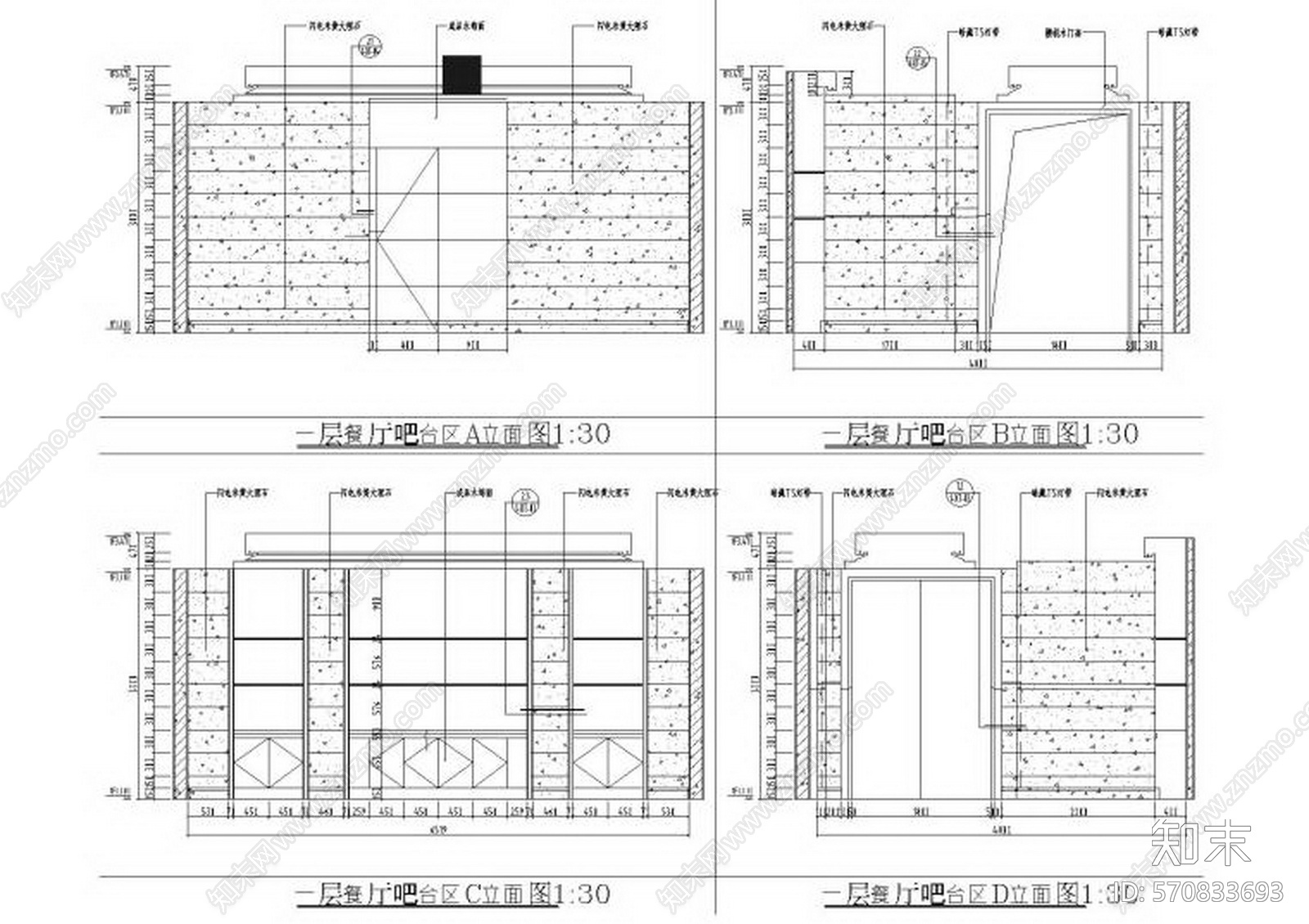 AFSO傅厚民-朗庭上郡会所空间室内装饰设计cad施工图下载【ID:570833693】