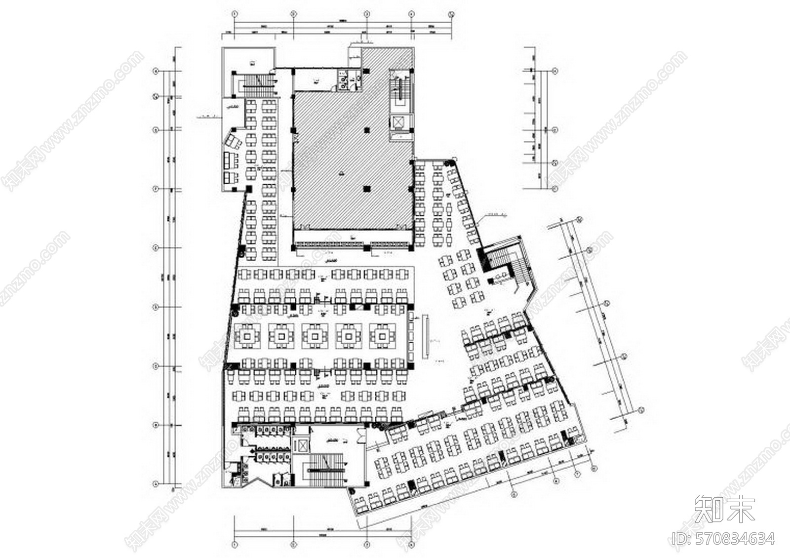 Benoy贝诺-成都现代三层M5会所室内设计cad施工图下载【ID:570834634】