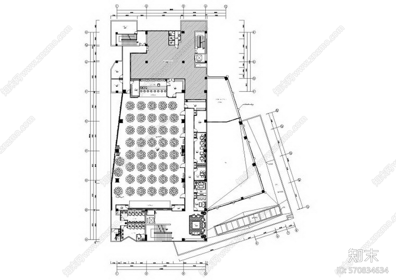 Benoy贝诺-成都现代三层M5会所室内设计cad施工图下载【ID:570834634】