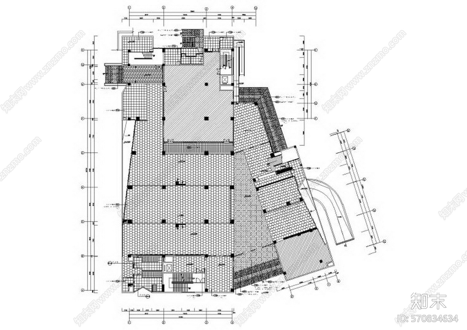 Benoy贝诺-成都现代三层M5会所室内设计cad施工图下载【ID:570834634】