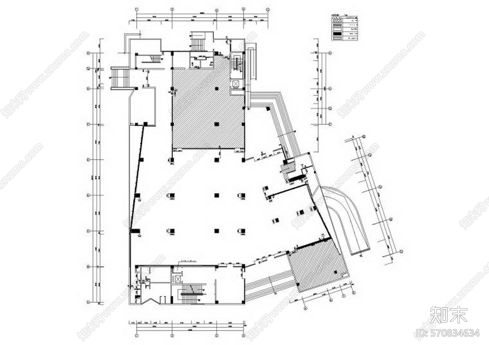 Benoy贝诺-成都现代三层M5会所室内设计cad施工图下载【ID:570834634】