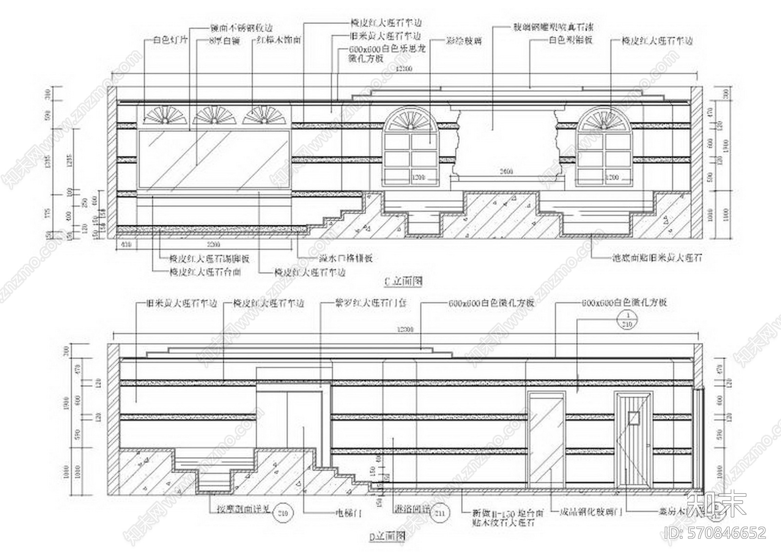 现代休闲桑拿休闲会所设计cad施工图下载【ID:570846652】