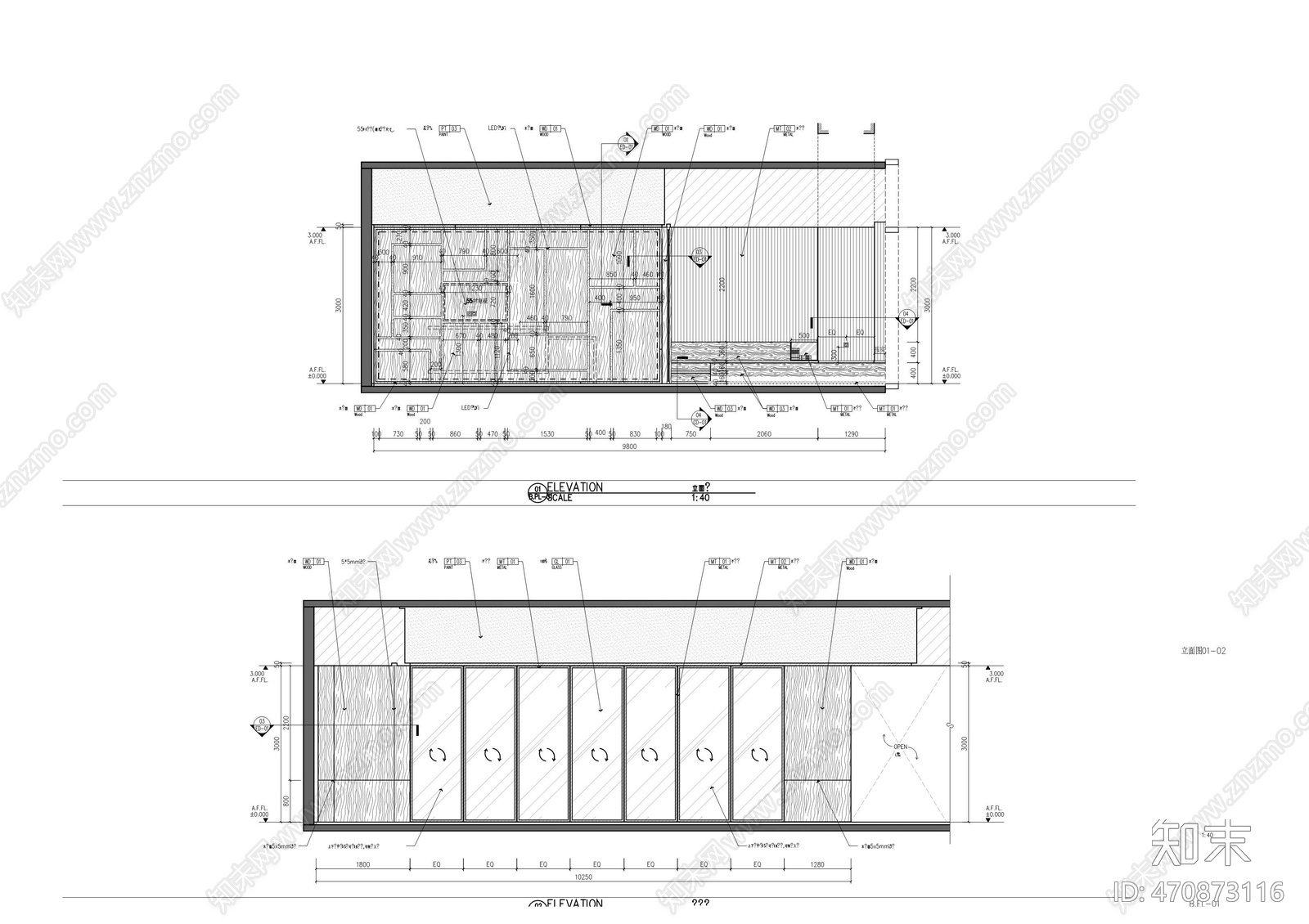 上海置汇旭辉广场办公间B户型cad施工图下载【ID:470873116】