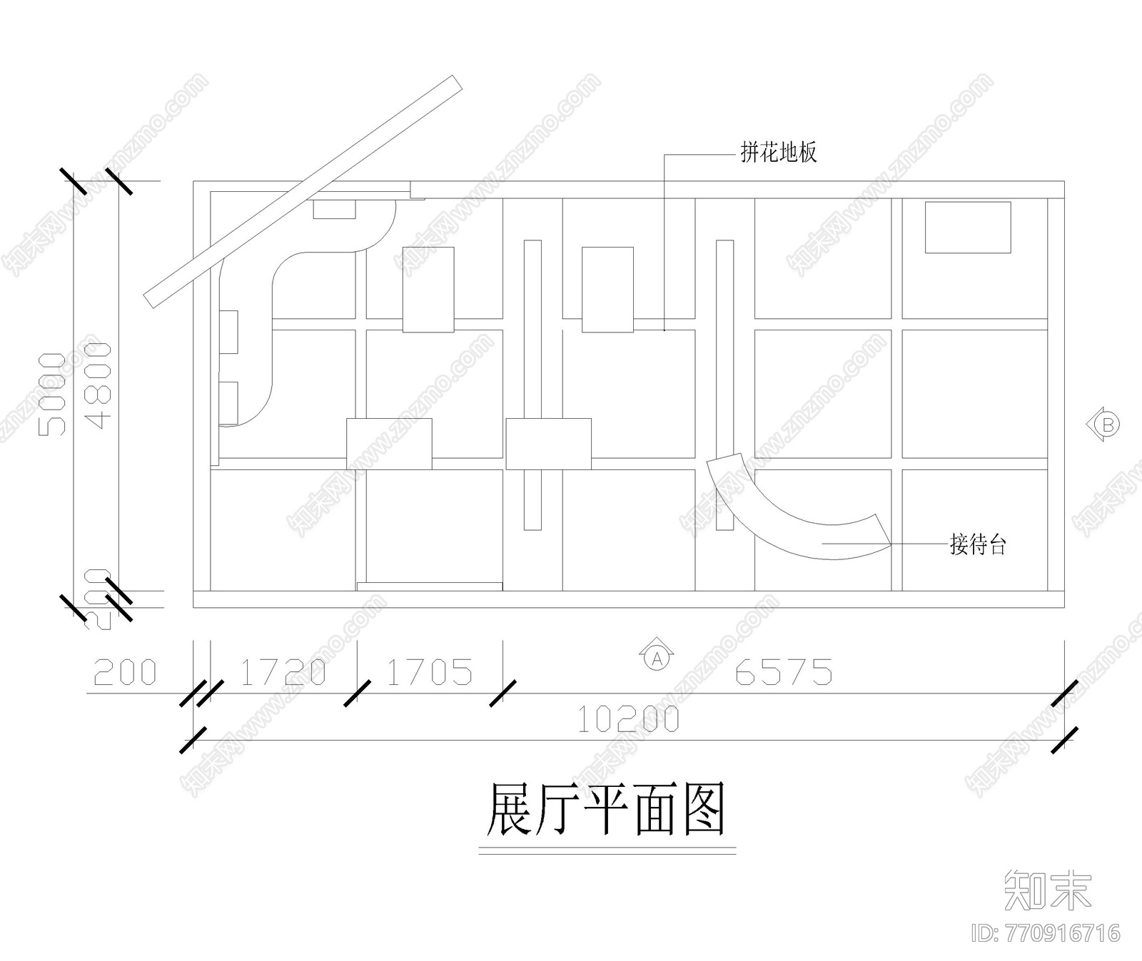 眼镜展览cad施工图下载【ID:770916716】