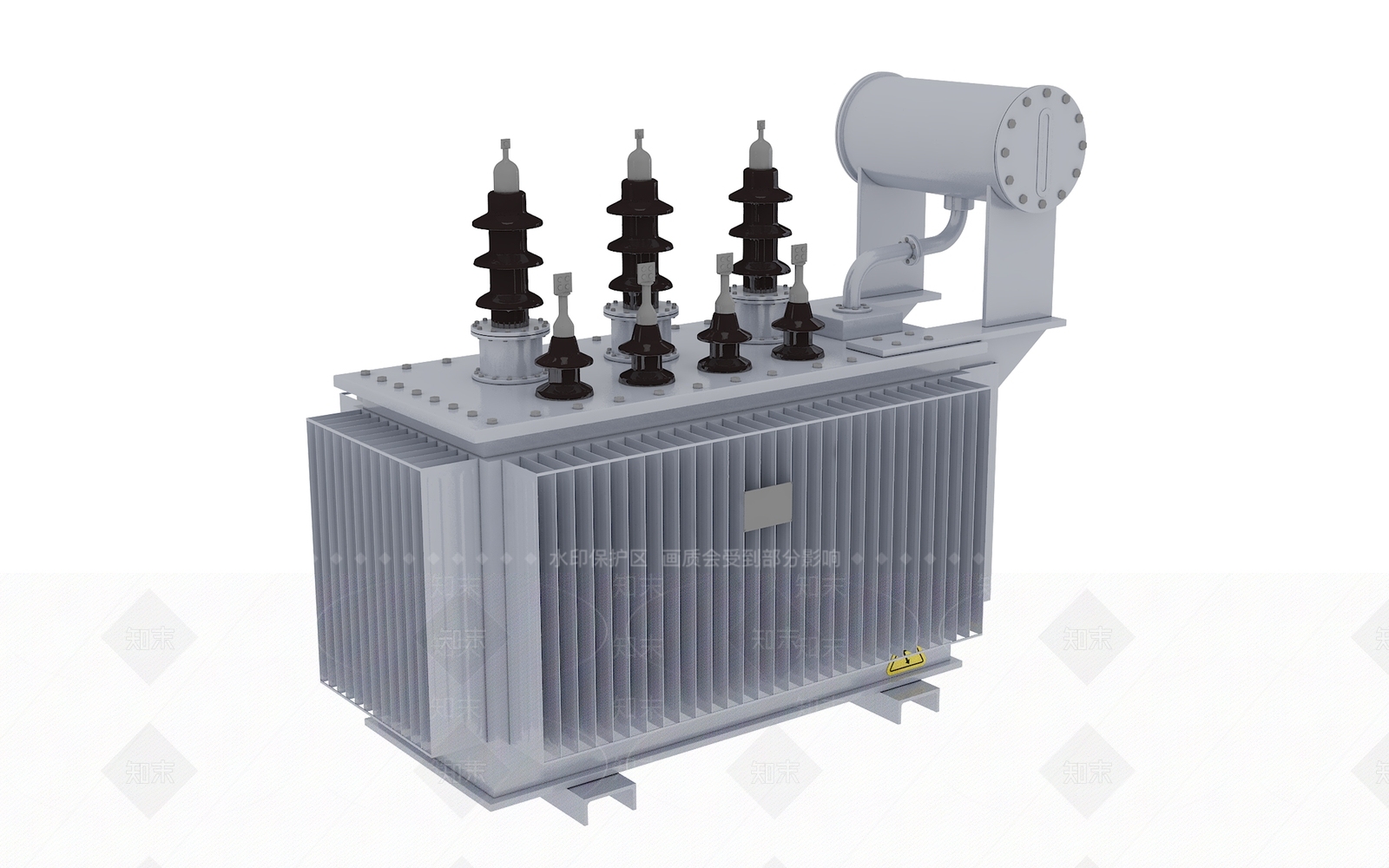 现代变压器3D模型下载【ID:870932557】