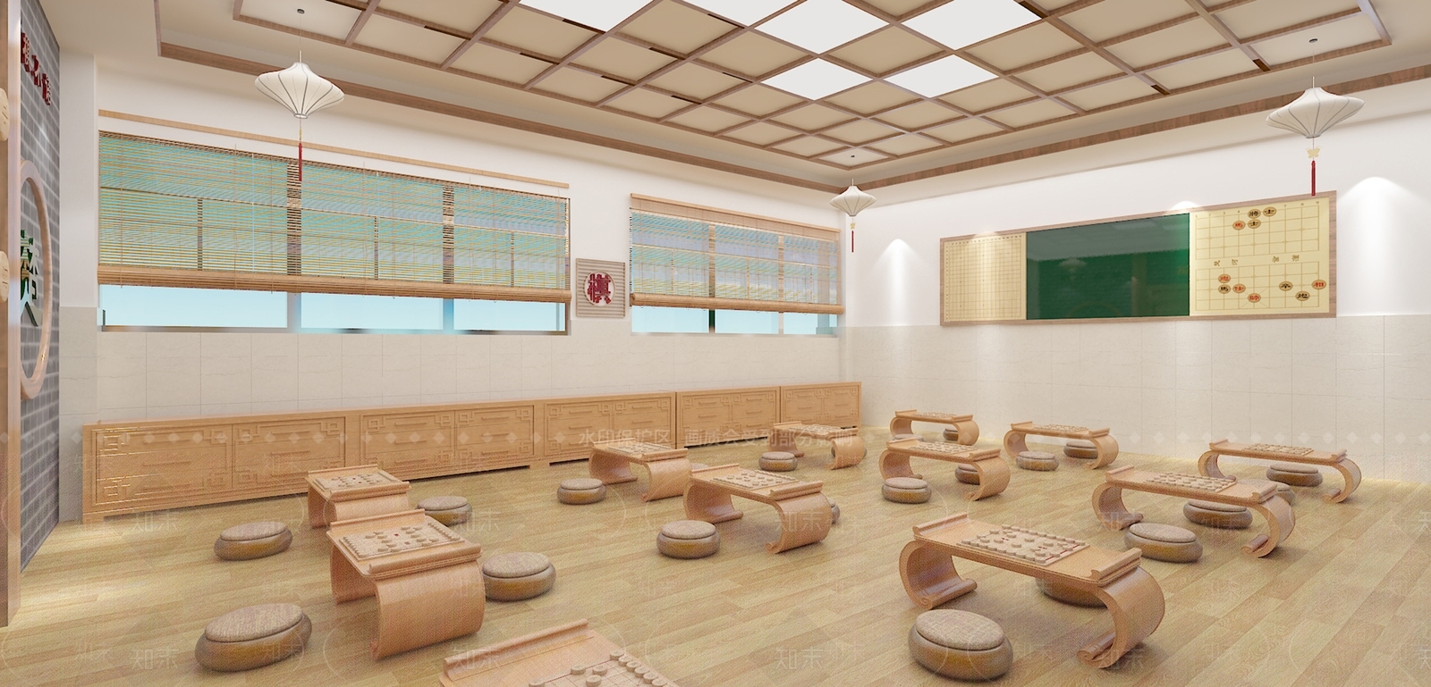 新中式象棋围棋文化3D模型下载【ID:970936939】