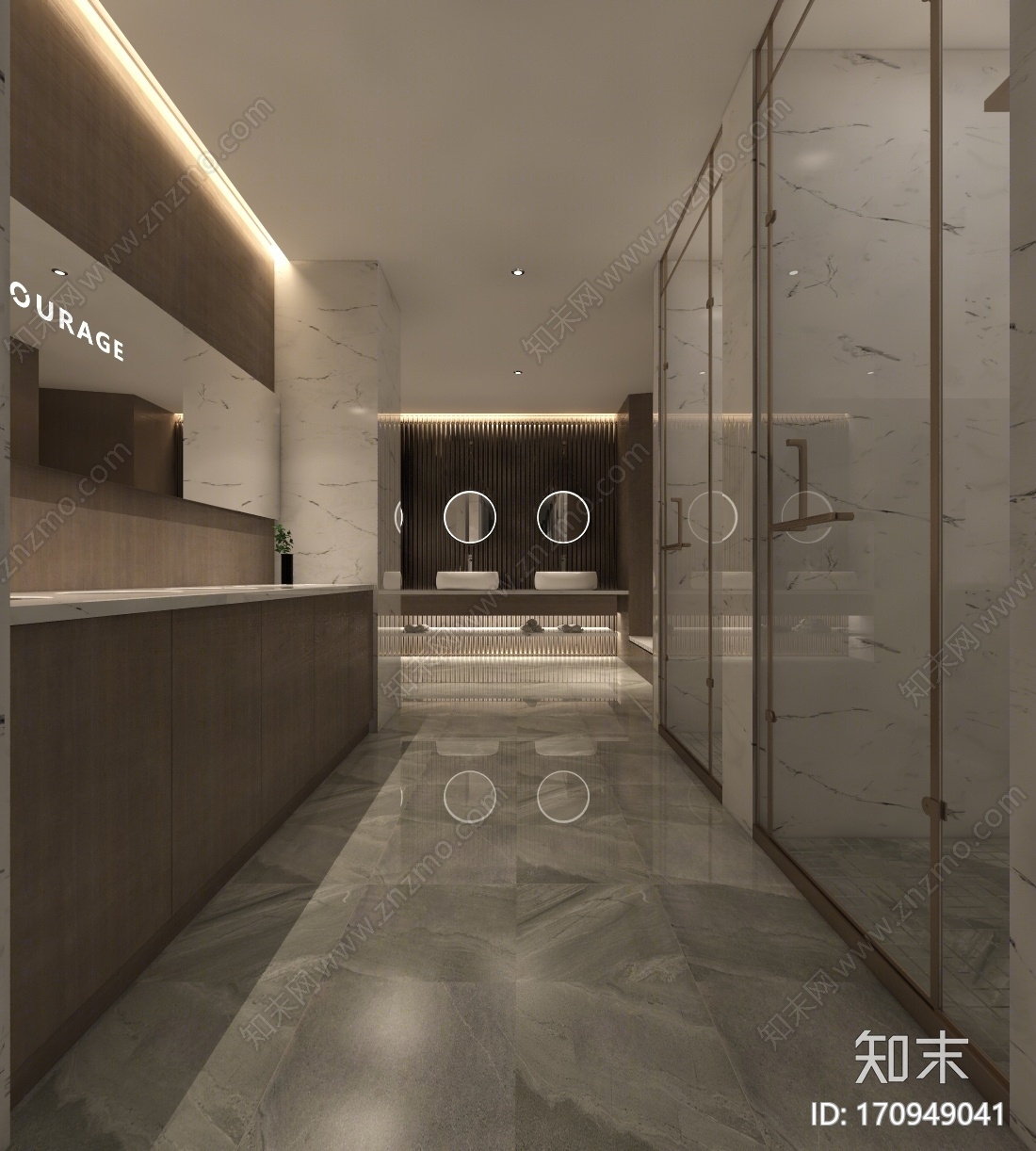 现代酒店卫生间3D模型下载【ID:170949041】