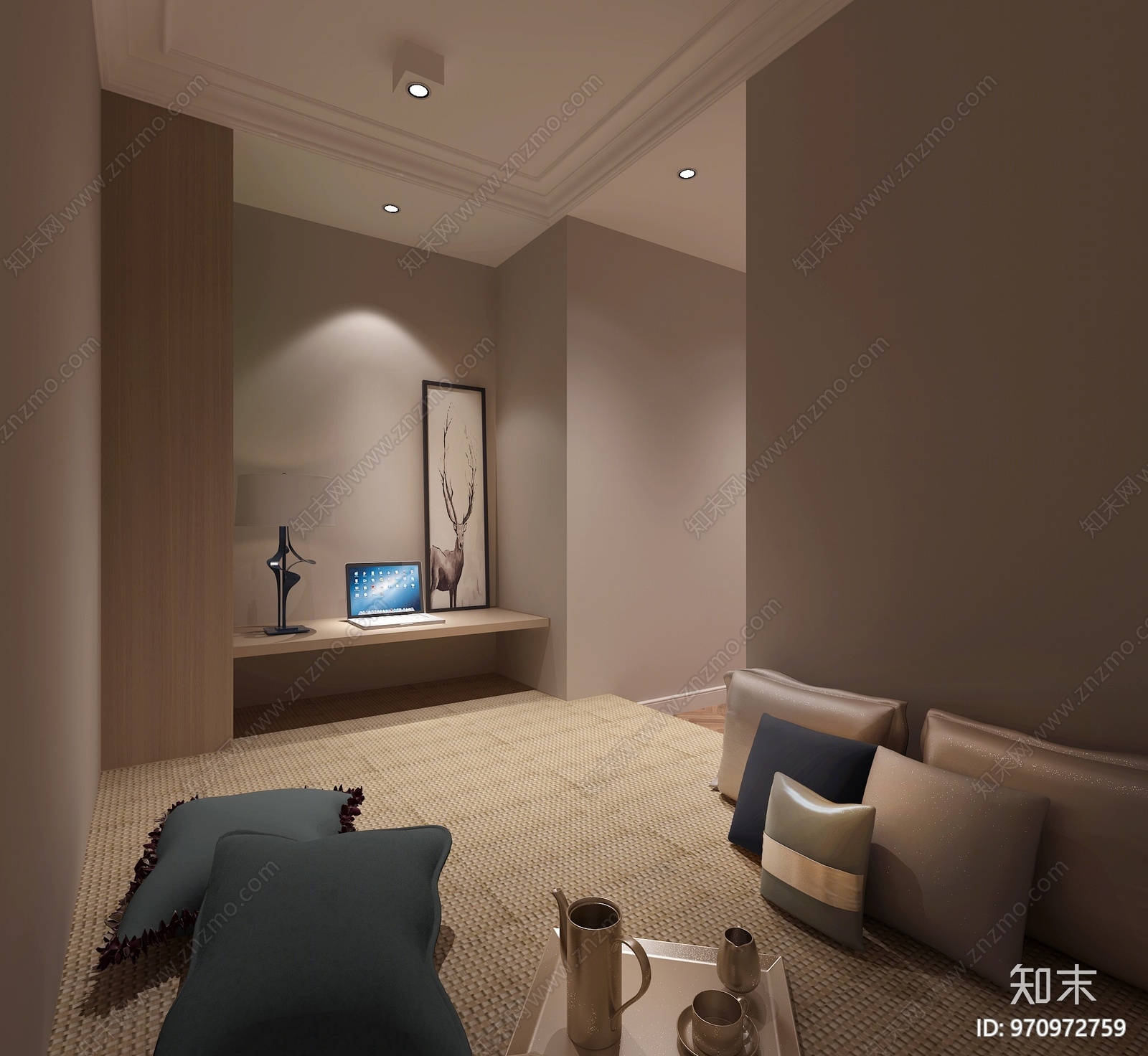 现代单身公寓3D模型下载【ID:970972759】