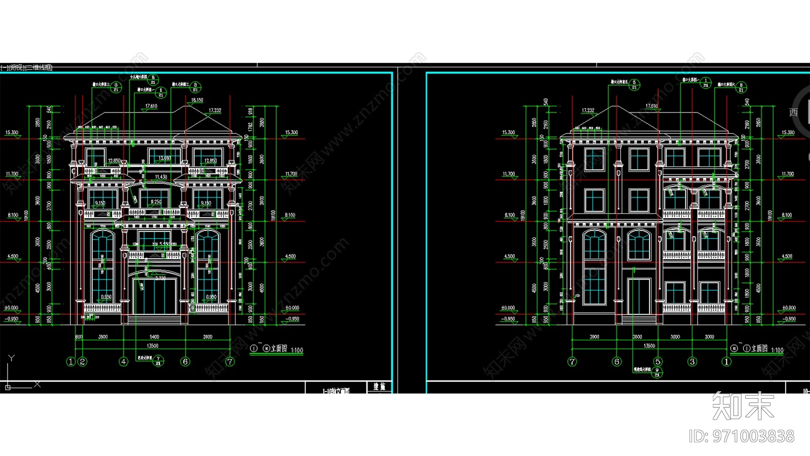 农村别墅自建房建筑cad施工图下载【ID:971003838】