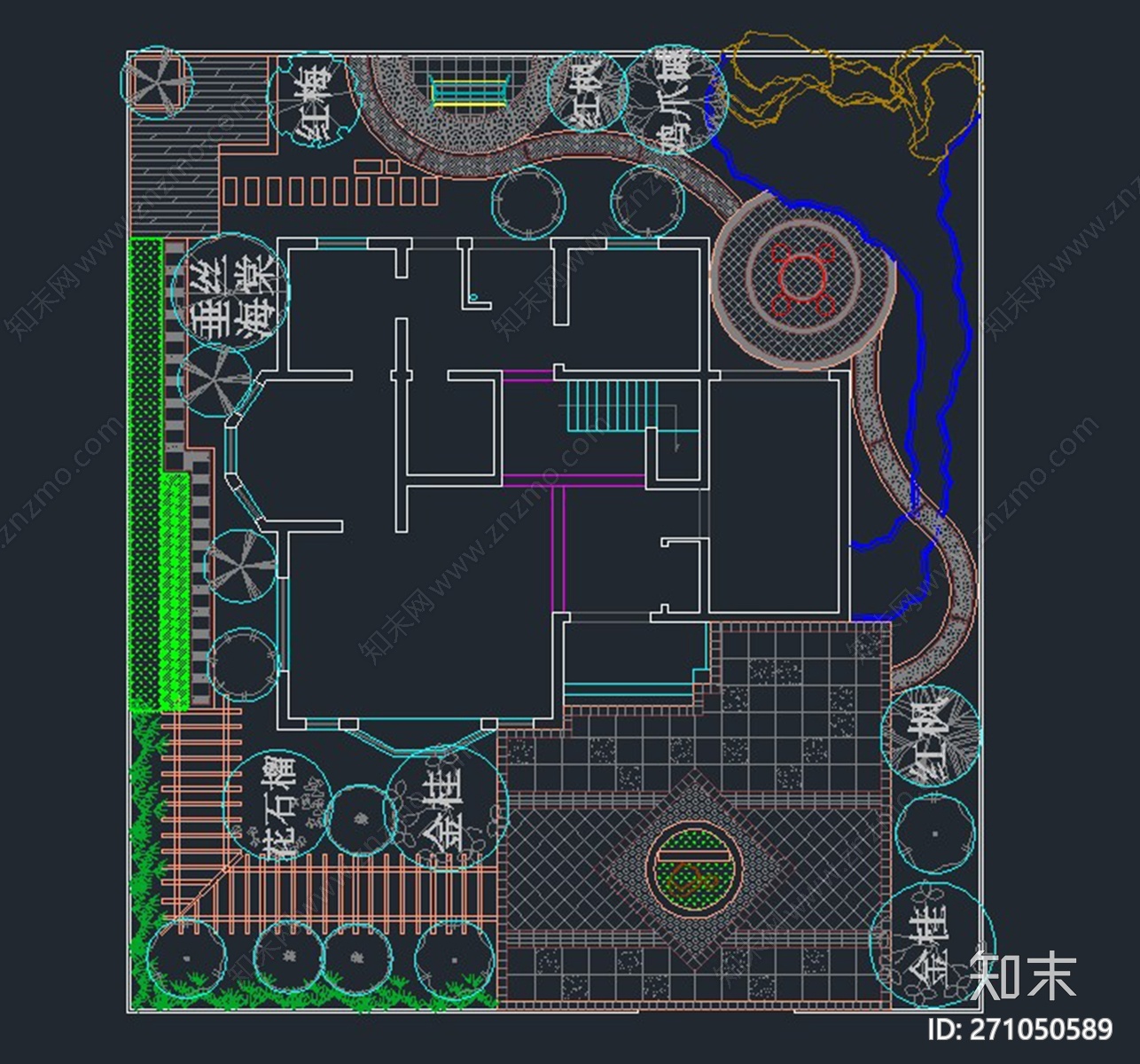 精品别墅景观设计方案施工图下载【ID:271050589】