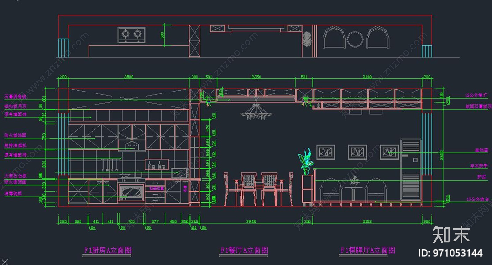 别墅装修cad施工图下载【ID:971053144】