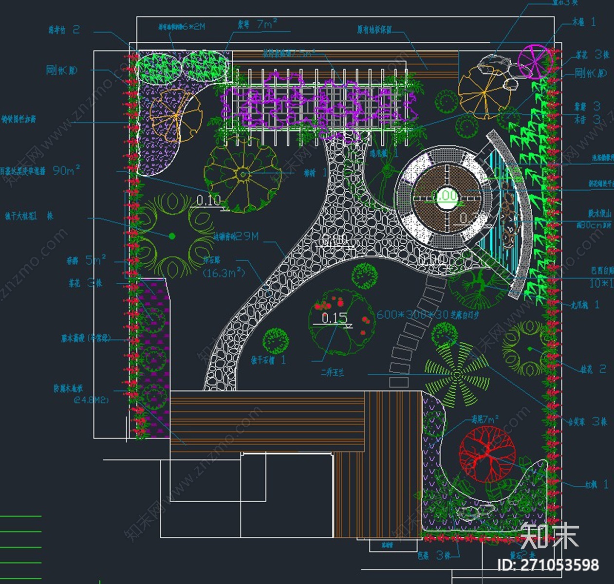 私人庭院景观设计方案施工图下载【ID:271053598】
