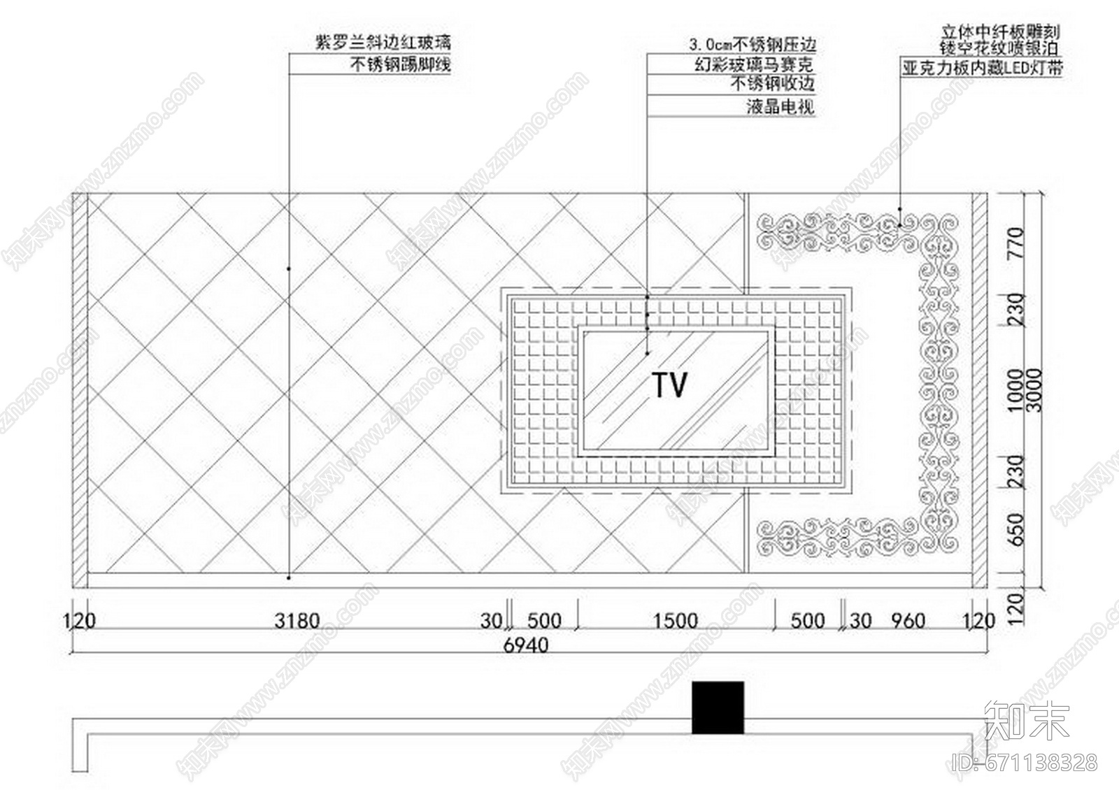 Benoy贝诺-天王星KTV室内装饰设计项目cad施工图下载【ID:671138328】