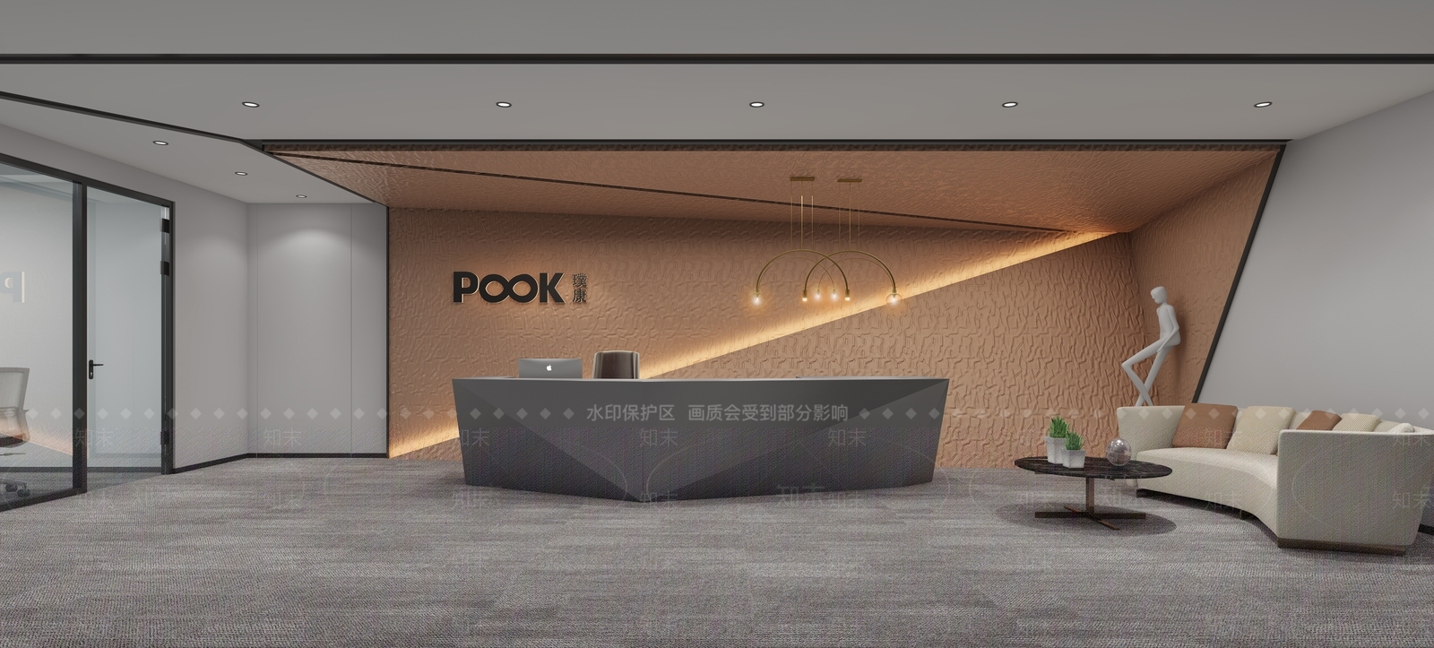 现代休息区3D模型下载【ID:1222067854】