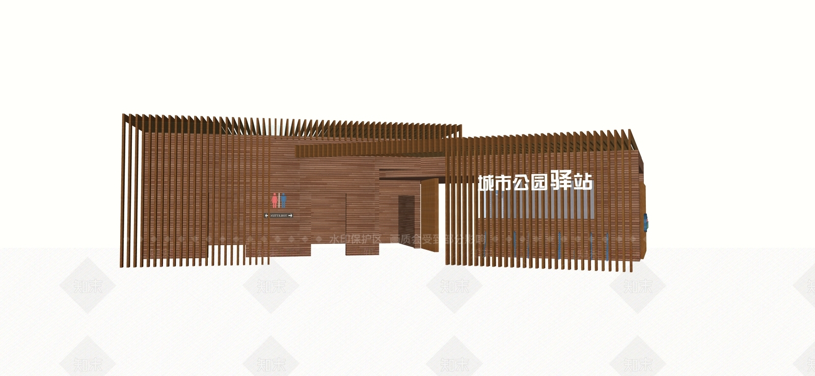 现代风格小公建SU模型下载【ID:371225758】