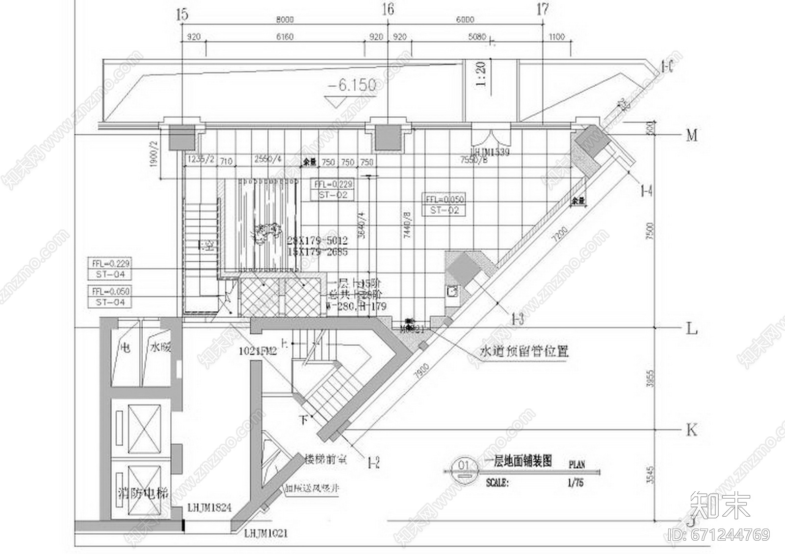 HSD琚宾-茶馆全套设计施工装修cad施工图下载【ID:671244769】