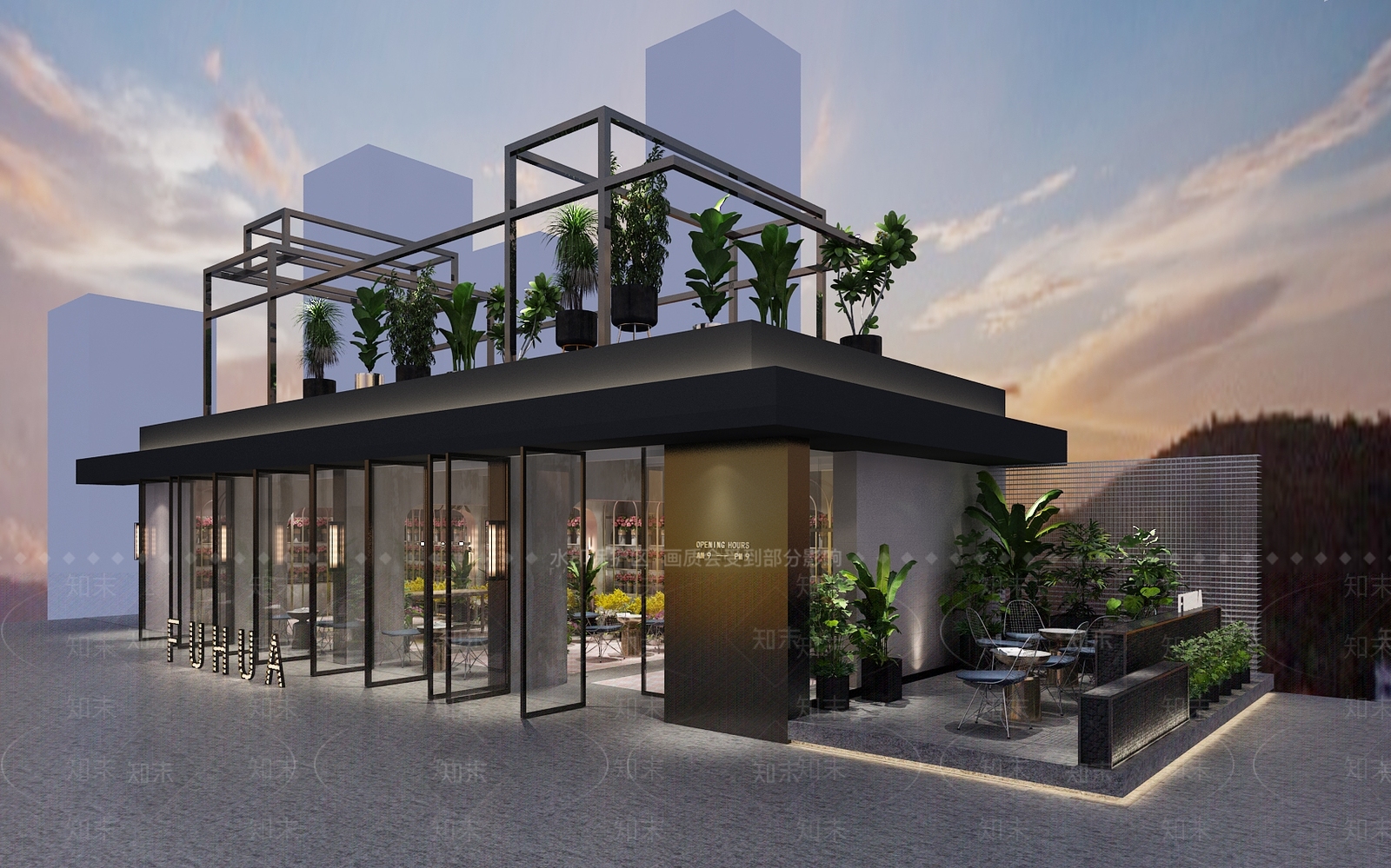 现代花店3D模型下载【ID:171255747】