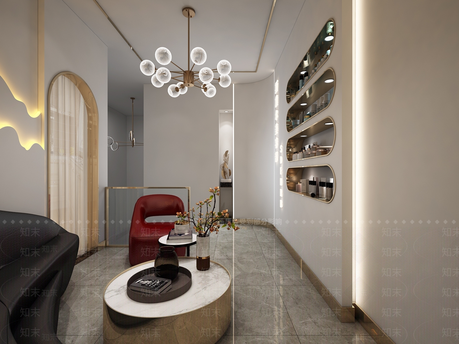 现代美容院3D模型下载【ID:971261538】
